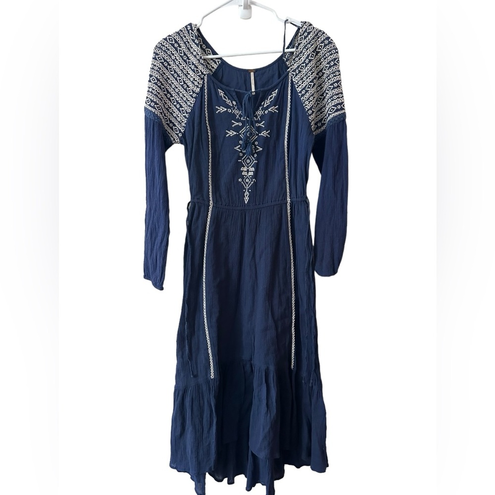 Free People long sleeve boho dress